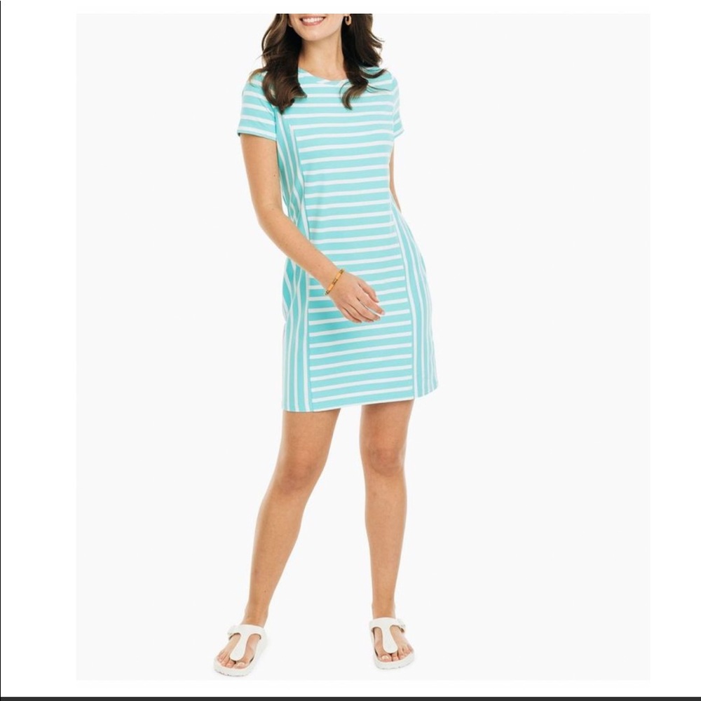 NWT Southern Tide Pippa Striped Perf Dress